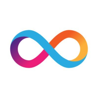 The image features the Meta (formerly Facebook) infinity logo, rendered in its signature gradient of blue, purple, pink, and orange. It symbolizes "infinity" and is commonly associated with Meta's branding and its vision for the metaverse. While the post discusses blockchain sponsorships and accelerators, the infinity logo does not directly relate to the content—it appears to be an unrelated image possibly representing the broad, ongoing scope of innovation or technology mentioned in the post.