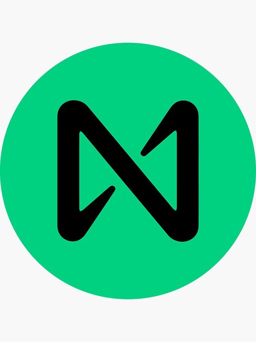 A green circular logo featuring a black stylized letter 'N'.