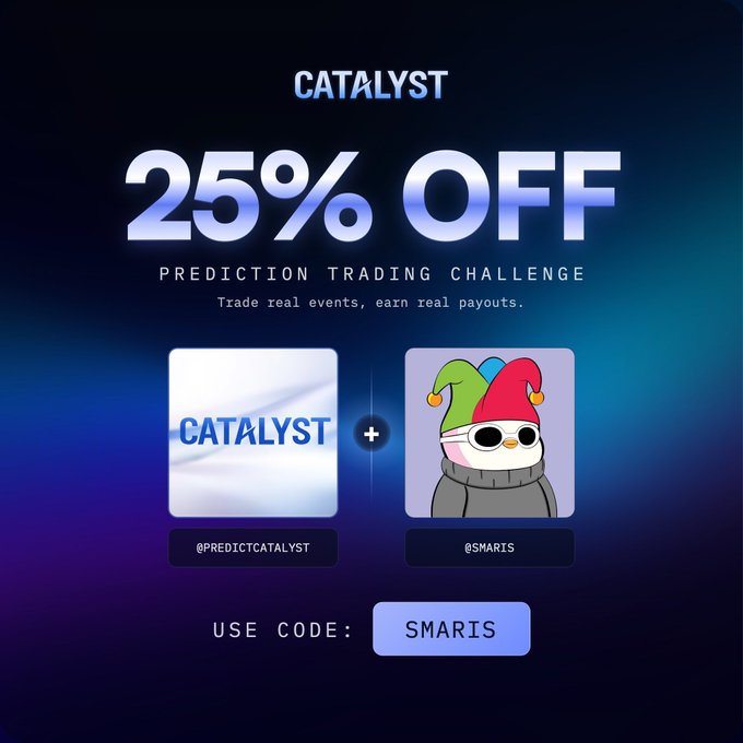 In this image, there are two posts related to cryptocurrency trading challenges involving a clown wearing sunglasses. The first post features a graphic that reads "Catalyst" with an animated illustration of a clown, while the second post includes a photo of the clown from one of its posts on social media. Both posts seem to be promoting a cryptocurrency trading challenge or event where people are required to wear silly hats and participate in live Poly events. The image does not contain any text that directly relates to these posts but could potentially provide more context about the challenges, prizes, or associated cryptocurrencies if provided with relevant information.