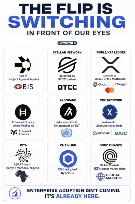 The image features a poster with various logos, including those of companies such as Microsoft, Delta Airlines, and Delta Air Lines. The poster also includes information about the Flip Is Switching project and its goals for the future.