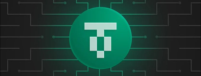 The image shows the green Stellar (XLM) logo set against a dark circuit board background, symbolizing the blockchain network's technical infrastructure. This visual represents Stellar's integration with Tether's USDT0, connecting XLM to a major stablecoin liquidity source on its network.