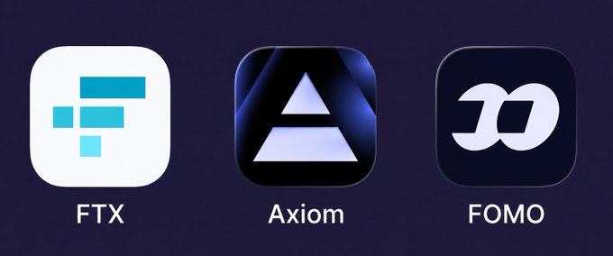 Three crypto platform logos (FTX, Axiom, and FOMO) are displayed side by side on a dark blue background, presented as examples of the worst events in crypto history.