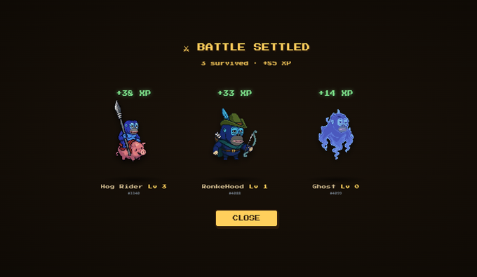 The image shows a game screen with three different characters from a video game displayed against a black background. The characters include a pirate, a knight, and a ghost. Each character has their own unique abilities or skills represented by icons next to them on the screen. The text in the image provides information about the game's current state, such as new units being live and rewards available for training and leveling up. There is also a link to the Discord server where players can ask questions or provide feedback.