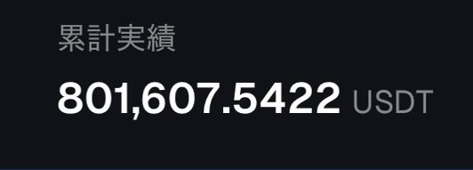 The image displays a dark graphic showing "累計実績" (cumulative results) with "801,607.5422 USDT" highlighted in large white text, visually emphasizing the $800,000+ total performance figure referenced in the accompanying Japanese post promoting the #ORCA investment project.