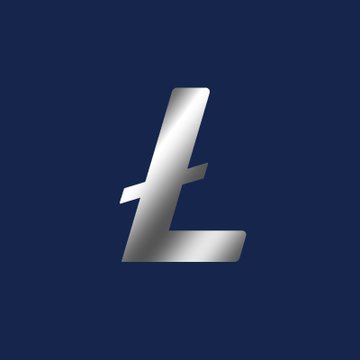The image features a logo consisting of a single letter "L" rendered in silver color against a blue background. The text below the logo reads "do you really need anything else than $LTC and $BTC use bitcoin to invest/save and litecoin for fast transactions, low fees and every day transactions". This suggests that the image is related to Bitcoin or other cryptocurrencies, as it promotes their usage in comparison to traditional currency.