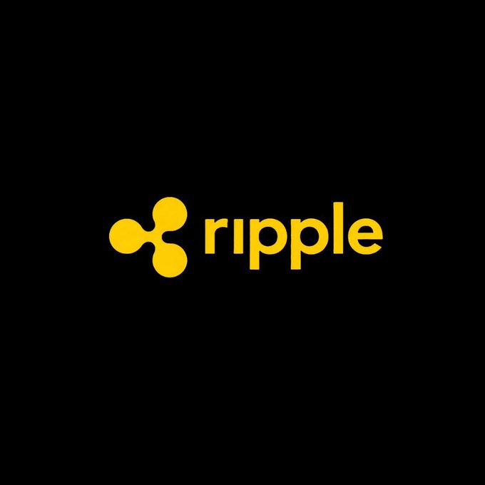 The yellow Ripple logo (an X-shaped symbol) and the word 'ripple' on a black background.