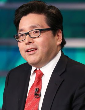 Tom Lee, co-founder of Fundstrat and chairman of Bitmine Immersion Technologies, appears on camera discussing the company's progress toward acquiring 5% of Ethereum's total supply, noting they currently hold 5.81 million ETH—96% of their target goal.