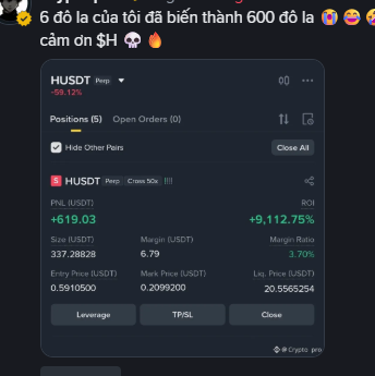 The image displays a message from someone who has made a financial transaction, likely on a forex exchange platform like futures.com or eToro, which are located in Vietnam. The person sent the message using a messaging app or social media platform that is available worldwide. They mentioned the amount of their transaction and what they had invested, as well as how much money they have gained from the exchange.