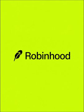 The image displays the Robinhood logo, featuring its signature black feather icon and "Robinhood" wordmark, centered on a bright lime-green background. This branding ties directly to the accompanying article about Robinhood Chain's significant fee collection compared to the minimal value returned to the Ethereum network.