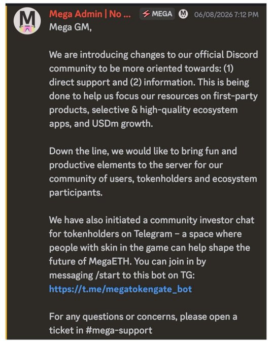 The image shows a black screen displaying a text message that reads, "What do you use Discord for?" The image also includes a code, which may be used as a reference link or a registration form related to the conversation about Discord. This could potentially be an invitation for questions regarding the ongoing discussion about MegaETH and how it is being utilized by the users in the chat room, or even an offer for joining a specific group, event, or discussion on that platform.
