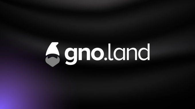Logo for 'gno.land' featuring a gnome icon with a beard on a dark background.