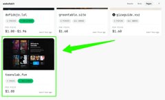 The image shows a product listing grid for "uncontrolable" featuring items like a "GOTHIK T-Shirt" ($1.80-$2.04) and "powerbite.aby" ($1.40-$1.60), with a green arrow highlighting the expanding product offerings—visually representing a website flywheel in motion as the inventory grows.