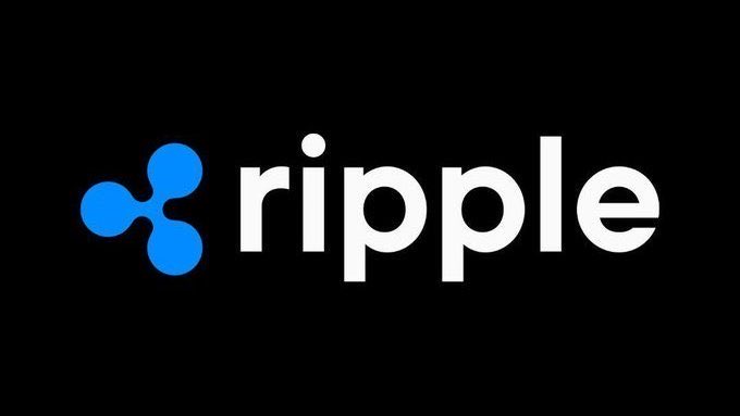 The Ripple logo displayed on a black background, featuring the blue three-circle icon next to the lowercase wordmark 'ripple'.