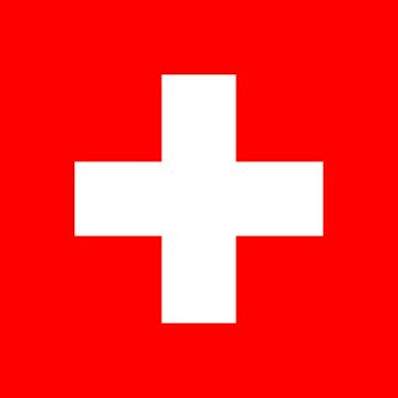A Swiss flag (red with a white cross) represents the Swiss financial initiative where UBS, Sygnum, and other firms, along with partners SIX and TWINT, are testing the "CHFD" stablecoin on a unified blockchain settlement infrastructure.