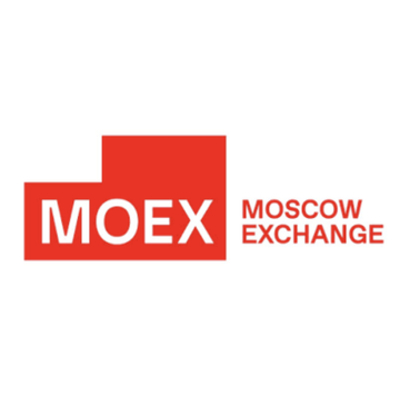 The logo of the Moscow Exchange (MOEX) is displayed, featuring a distinctive red geometric design alongside the text "MOEX" and "MOSCOW EXCHANGE." This image accompanies news that MOEX plans to launch perpetual futures on Bitcoin ($BTC) and Ethereum ($ETH) next month while expanding its crypto futures lineup to 10 cryptocurrencies.