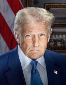Former President Trump is pictured, with the accompanying post stating his call for the U.S. Senate to pass the CLARITY Act to lead in digital assets and AI, mentioning $ETH.