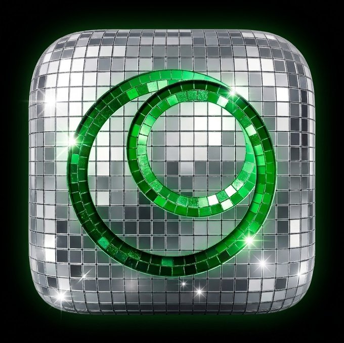 The image features a square-shaped icon, which appears to be made up of small squares or tiles arranged in a pattern. The background of the image is black, making the green and silver colors stand out prominently. The text "Most people only see the surface of blockchain ecosystems. The more interesting part is hearing directly from the people building them behind the scenes." is written above the icon, which seems to be related to the post about the @KoloHub podcast.