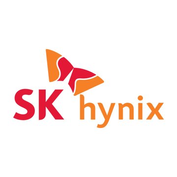The image features the SK Hynix logo, with its distinctive orange and red design above the "SK hynix" text. The logo directly relates to the accompanying post, which highlights significant financial losses suffered by Korean retail investors on leveraged ETFs tied to companies including SK Hynix.