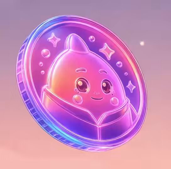 The image features a coin with a cute face, possibly a cartoon character or a personified object, sitting on top of a pink background. The coin has a purple border and is surrounded by stars. The caption below the image reads "Gm sleepers, The next big AI opportunity may not be another chatbot. It may be the layer that turns millions of daily health signals into personalized intelligence and user-owned value." This suggests that there might be an AI system or technology related to sleep patterns and personal well-being being developed or improved in the future.