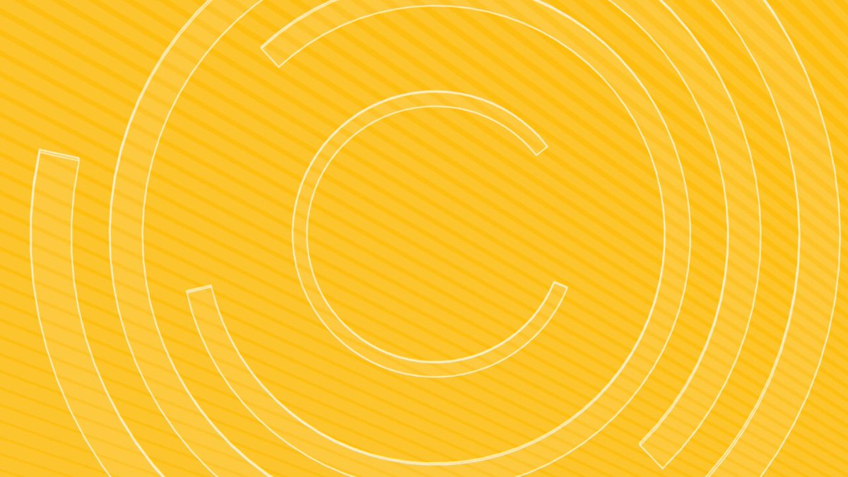 An abstract yellow background featuring concentric, partial circular lines and diagonal striping, with no visible text or numbers. The graphic serves as a decorative visual that complements the post's announcement about Kraken Institutional partnering with Centrifuge to bring tokenized real-world assets (RWAs), starting with Janus Henderson's JAAA, into qualified custody for institutional markets.