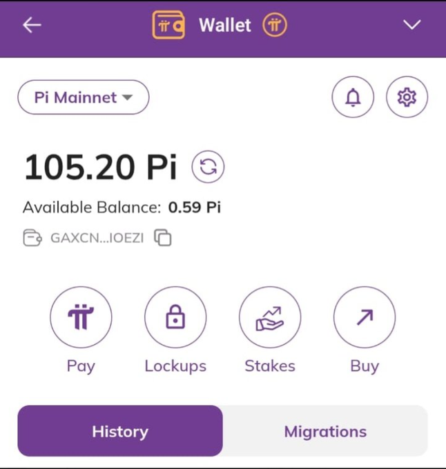 The image shows a new interface for the Pi Wallet app that looks like a bank's customer account page. The app displays the user's $PI balance directly from their wallet. Users can check this balance by tapping on the $PI balance icon, which is located in the bottom right corner of the screen. This update aims to provide a more user-friendly experience and streamline the process of accessing and managing the user's funds through the app.