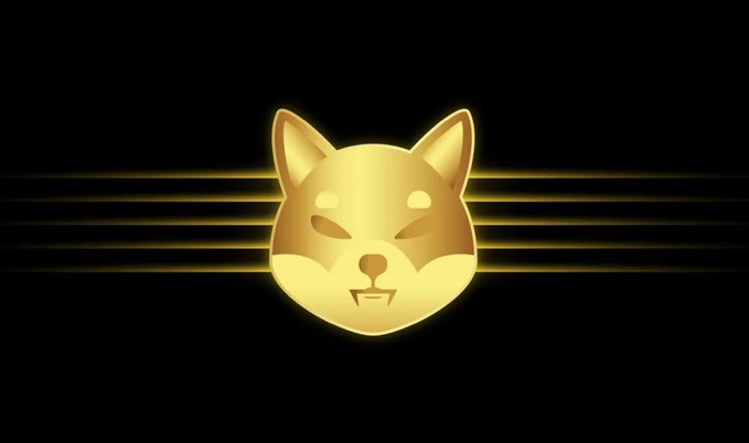 The image displays a golden Shiba Inu coin logo, representing the $SHIB cryptocurrency mentioned in the post. This visual directly correlates with the text discussing the 835 billion $SHIB moved in 24 hours and its price action.