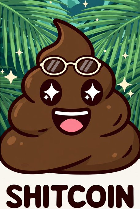 The image features a brown cartoon character with a big smile, wearing sunglasses and holding a wallet. The character has a large head and a prominent nose. The background of the image consists of green palm trees, creating a tropical atmosphere. The caption below the image reads "Day 315 of bull posting the real and OG #SHITCOIN @shitcoinverse until it reaches 1 billion $ market cap. Current market cap: $132k 42PZx7bPF1EMnP9L7vcjihTx7Nryxh81GG9Xs6fdpump In we trust to make #SolanaMemeCoins great again".