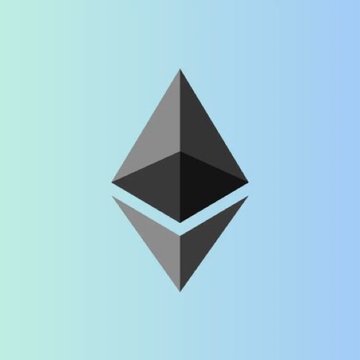 The image shows the Ethereum (ETH) logo, a geometric diamond-shaped emblem in dark gray and black tones against a light blue gradient background. The logo visually represents Ethereum as the subject of the post about $319.97 million in net outflows from spot ETH ETFs, illustrating the institutional retreat from Ethereum exposure discussed in the caption.