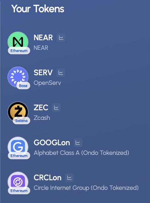 In the image, there are various social media icons displayed below a section of text that says "Your Tokens". The icon for Circle Internet Group (EC) seems particularly prominent as its name matches the first word in the title of this image. Based on the icons and text, it can be inferred that the user's current portfolio is likely related to Circle Internet Group or another social media platform that uses Circle Internet Group's logo in their branding.