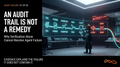 A dark-themed advertisement for a tech company (POL) highlighting "AN AUDIT TRAIL IS NOT A REMEDY" regarding tokenization risks from failed stablecoin fiat rails.