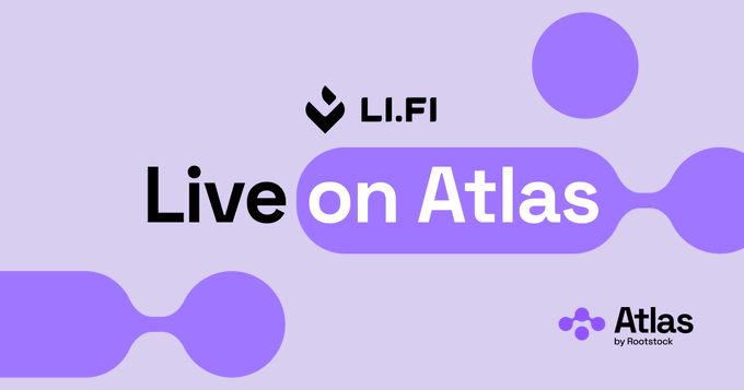 The image features a purple banner that says "Live on Atlas" at the top of the screen. Below this, there are two circles representing the words "Atlas" and "Lifiprotocol", which are related to the Atlas platform. The text "focus on what is in the image and how it relates to the post." suggests that the focus should be on the relationship between the Atlas platform and the live streaming of cryptocurrency trading information, as well as the importance of this connection for the Bitcoin trading community.