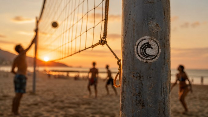 A group of people play beach volleyball at sunset, with a wave logo visible on the rusted post holding the net, symbolizing the casual, social, and community-driven nature of Web3 adoption in everyday life.

"BTFS as Critical Infrastructure for the Next Billion Web3 Users"