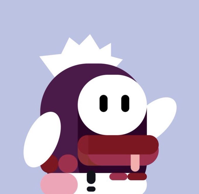 A cartoon penguin character with a white crown and dark purple hood stands against a light purple background, likely serving as the mascot for the "$Beppo" token giveaway promotion shown in the post.