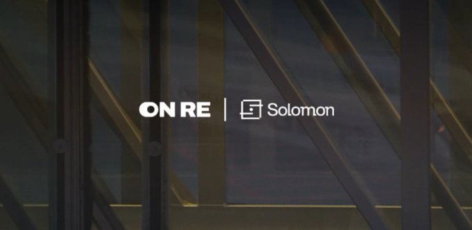 A logo graphic displaying 'ONRE' and 'Solomon' against a blurred background of diagonal window frames.