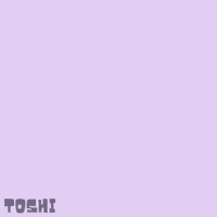 Based on your request, the caption for this image could be: "The quiet digital presence of 'Toshl' — a name that continues to turn up in the virtual spaces of pixelated simplicity." This caption relates to the accompanying post's statement, "Toshi keeps turning up," by humorously playing on the word "Toshl" instead of "Toshi," suggesting a recurring digital entity within the image's void-like theme.