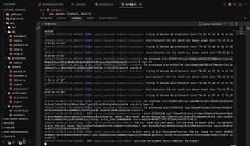 A screenshot of a code editor (likely VS Code) displaying a Rust file named `lib.rs` from a Solana project, showing code related to Yellowstone gRPC functionality. The code includes parsing logic for "LIQUIDITY_EVENT", "SWAP", and "TransferChecked" events, reflecting the custom anchor event parser and raw yellowstone gRPC indexing functionality described in the post.