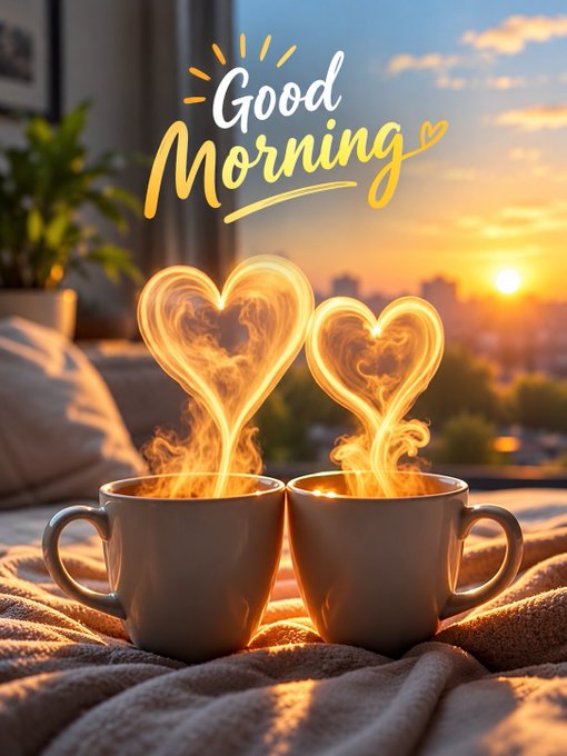 Two steaming coffee cups on a cozy bed with heart-shaped steam and the text "Good Morning" at sunrise, setting a warm, reflective tone for a morning question about Web3 gaming utility.

The image's peaceful "Good Morning" greeting pairs with the post's opening "GM" salutation, using the cozy sunrise vibe to invite readers into a thoughtful discussion about TERA Map's utility-first approach to blockchain gaming.
