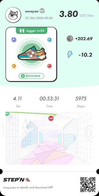 The image shows a fitness app that tracks steps taken, calories burned, and distance traveled during a run. The app displays information about the user's progress, including their current step count, calories burned, and distance covered. It also provides an overview of the user's performance over time, as well as tips for improving their running technique or pace.