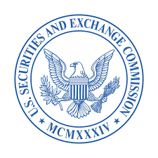The image shows the official seal of the U.S. Securities and Exchange Commission (SEC), featuring an eagle at the center surrounded by the text "U.S. SECURITIES AND EXCHANGE COMMISSION" and the Roman numeral "MCMXXXIV" (1934) at the bottom. The seal visually represents the SEC, the agency referenced in the post as establishing a new specialized unit to combat accounting and financial reporting fraud within its Division of Enforcement.
