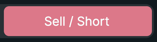 A pink button labeled "Sell / Short" in white text, visually highlighting the trading option the poster is referencing as a response to bear market complaints.