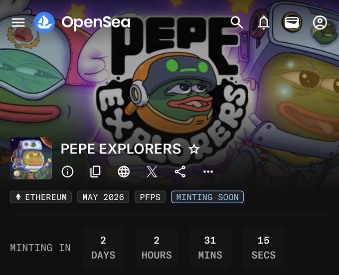 There is an image showcasing Peep Explorers, which appears to be the main focus. Peep Explorers has a unique and captivating theme with a cartoon-like illustration of various peeps. One particular scene features multiple people wearing space suits and carrying different types of equipment while exploring different planets. The image also displays some statistics about the ongoing exploration, including the number of days left for the post as "2 days left in minting time". The text emphasizes the ongoing effort to gather more resources for their next adventure.