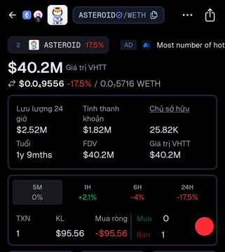 The image features a screenshot from an app or webpage displaying financial data such as cryptocurrency prices, stock market trends, and transactions. There are multiple options available, including stock quotes, Bitcoin (BTC), and a list of transactions. The post suggests that there is a meme about space-themed investments, such as the Space Asteroid (#astroid) being shared among users who follow it. This meme has already been seen several times on various platforms like social media, with some people liking or sharing it multiple times. It seems to be gaining popularity and interest from those following the app or webpage discussing finance and investment trends.