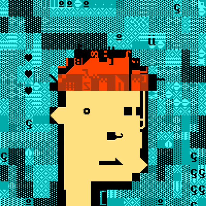 The image features a cartoon character with an orange hat, wearing a yellow shirt, and standing against a blue background that appears to be a patterned wallpaper or fabric. The caption below the image reads "Gm $XRP has #NFTs". This suggests that there might be some sort of digital artwork or graphic design related to cryptocurrency or blockchain technology in the image.

The character is wearing a hat, which could potentially represent a symbol associated with a specific cryptocurrency or token. The use of a patterned background and the inclusion of text within the image create an interesting visual effect that draws attention to both the character and the accompanying caption.