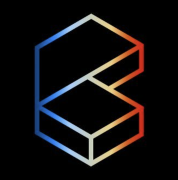 The image features a bold logo, composed of two blocks connected by a line that spans both the left and right sides of the image. The top block has a vibrant blue color, while the bottom block is filled with a striking red. These colors are arranged in a way that makes them stand out against each other, creating an eye-catching design. The image also includes text that reads "NEW: $CARDS exceed $1B in total trading volume". This implies that the logo has been recently created or updated, and it is now part of a larger collection featuring new and innovative designs related to cryptocurrency.