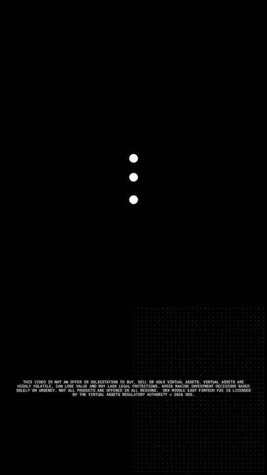 The image features a black background with three white dots arranged vertically against it. The text "The Beautiful Game" is written below the dots, and there are two more lines of text that read "Free to play, no separate deposit, welcome points bonus." These texts seem to be related to an online game or platform called "OKX," which has a focus on the beautiful aspects of the game. The image also includes a small logo in the bottom right corner, and there is a caption below it that reads "Focus on what is in the image and how it relates to the post."