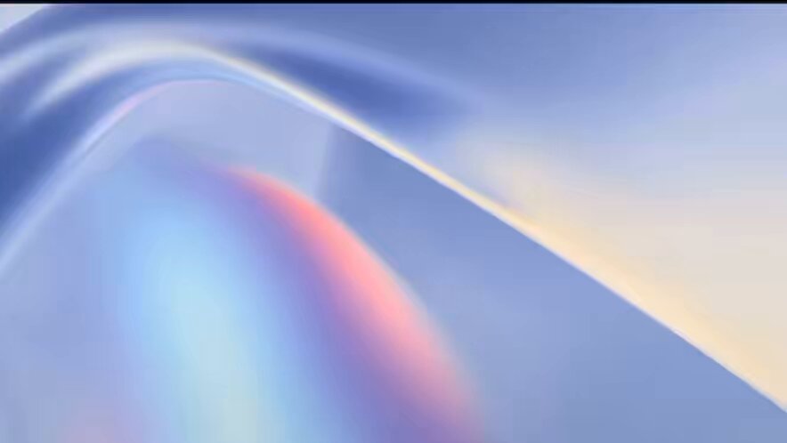 The image features a large, abstract painting with a gradient of colors that blend into each other seamlessly. The background appears to be a light blue color, which contrasts with the darker shades present throughout the artwork. The painting has a unique texture, giving it an almost three-dimensional appearance. The post is titled "Both June 2nd. Quant Fusion Rollup Mainnet and FireBlocks FLOW#qnt #quant #flow #fusion @DPGmaximus". This title suggests that the image may be related to a discussion or analysis of the artist's work, possibly focusing on the fusion of different elements within the painting.
