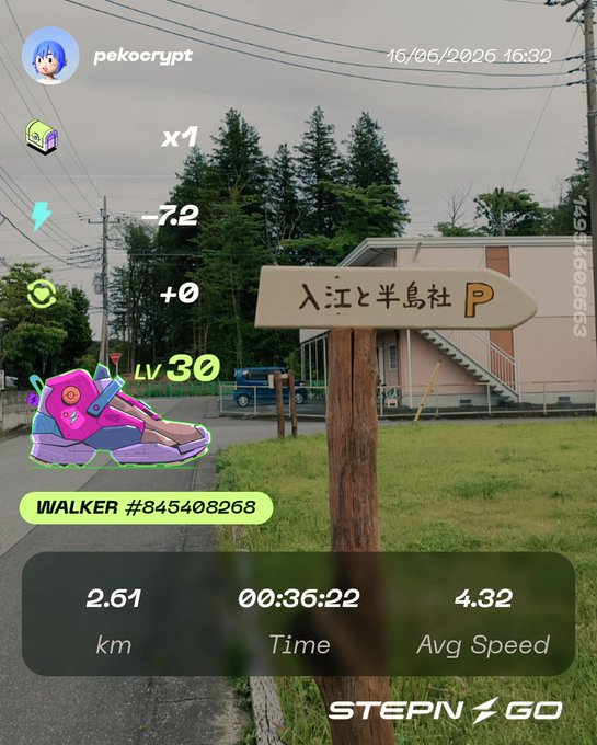 The image shows a walking path with a sign that says "Peko-cipher" at the top, indicating that there might be a game or challenge related to Peko-cipher. The photo also features a pink shoe on the left side and a brown wooden post in the middle of the scene.