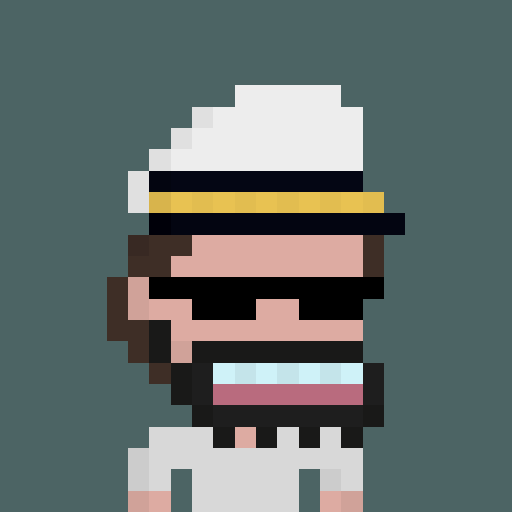 The image features a cartoon character with a beard wearing sunglasses and a white hat. The character has a mustache and appears to be smiling or posing for the camera. The caption "Oh Captain, my Captain!!!" is written above the character's head, which suggests that this image might be related to a post about the character or its adventures.
