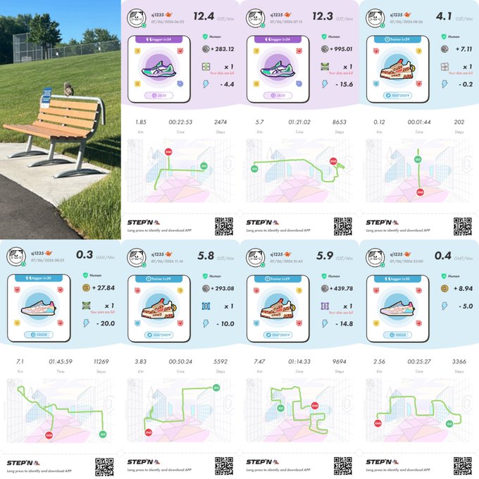 The image shows a collection of different types of shoes with various colors, sizes, and styles arranged across multiple pages. The shoes are displayed in a grid format, making it easy for viewers to compare and contrast them. The post also includes information about walking, jogging, and running as part of a fitness challenge or goal-setting exercise. It encourages users to walk, jog, or run every day for 365 days, aiming to improve their overall health and well-being.