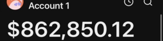 A mobile banking app screen shows "Account 1" with a balance of $862,850.12, suggesting the post's claim of giving away $800+ to reward task completions is financially plausible given the large account balance.